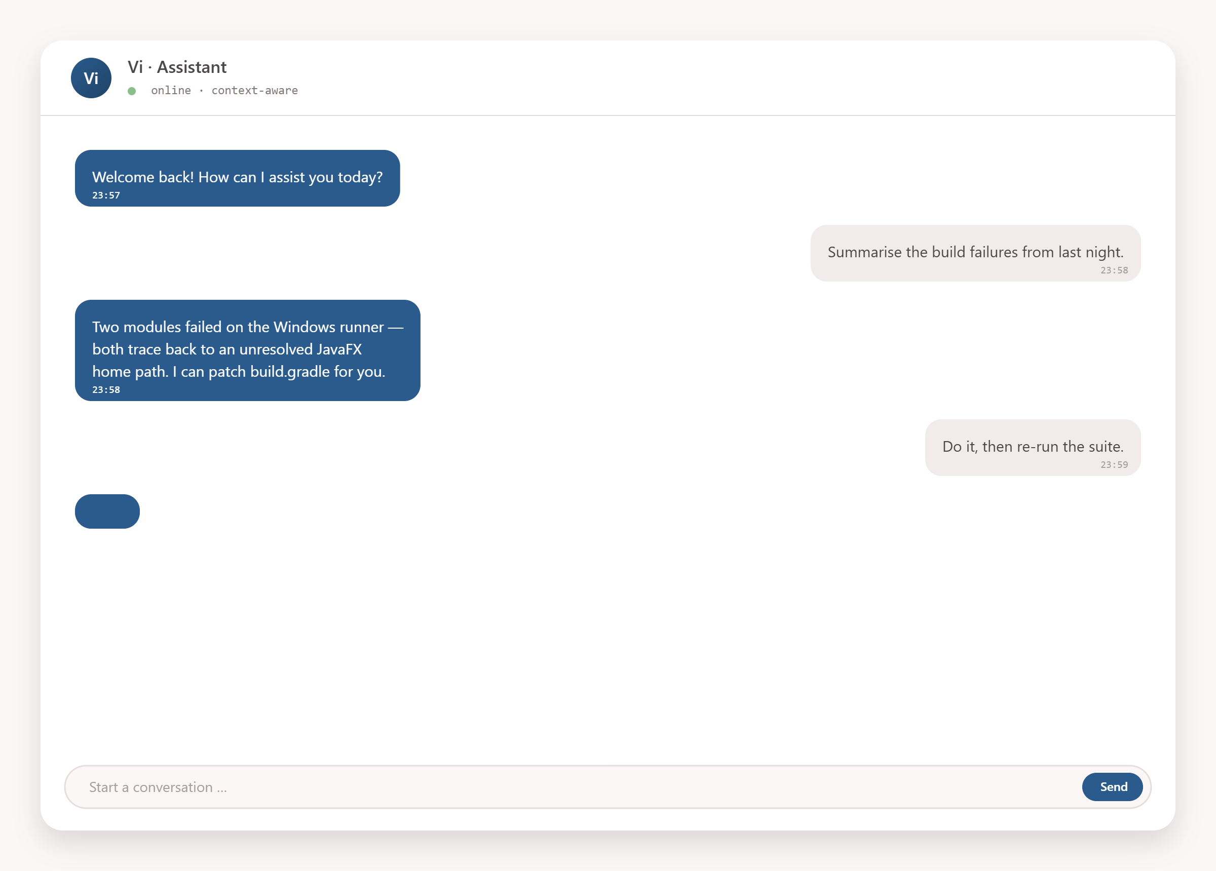 [Product Name] chat interface